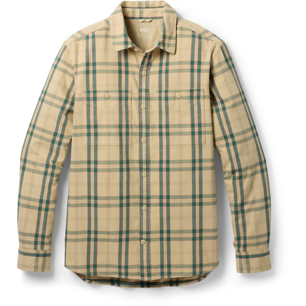 REI Co-op Campwell Flannel Aspen Plaid Millet Medium New With Tags